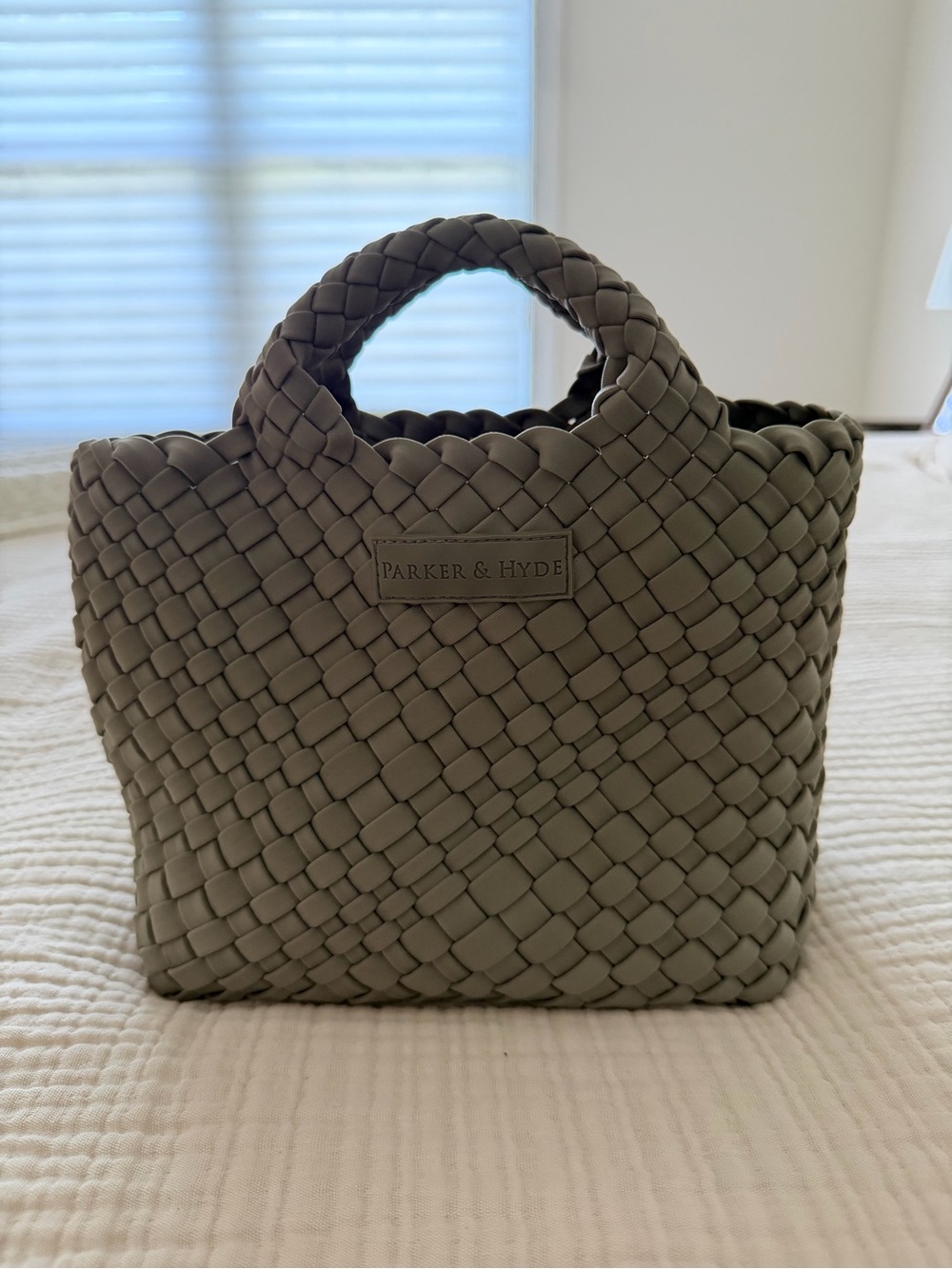 Parker & Hyde Olive Mini Woven Tote